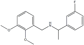 [(2,3-dimethoxyphenyl)methyl][1-(3-fluorophenyl)ethyl]amine 化学構造式