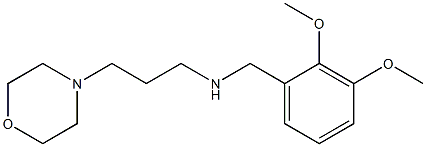 [(2,3-dimethoxyphenyl)methyl][3-(morpholin-4-yl)propyl]amine,,结构式