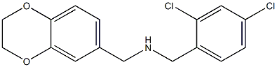 [(2,4-dichlorophenyl)methyl](2,3-dihydro-1,4-benzodioxin-6-ylmethyl)amine 结构式