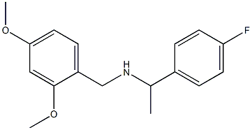 [(2,4-dimethoxyphenyl)methyl][1-(4-fluorophenyl)ethyl]amine 化学構造式