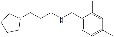 [(2,4-dimethylphenyl)methyl][3-(pyrrolidin-1-yl)propyl]amine,,结构式
