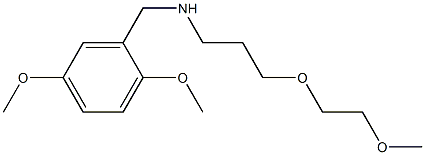 [(2,5-dimethoxyphenyl)methyl][3-(2-methoxyethoxy)propyl]amine 化学構造式