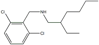[(2,6-dichlorophenyl)methyl](2-ethylhexyl)amine 化学構造式