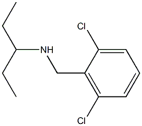 [(2,6-dichlorophenyl)methyl](pentan-3-yl)amine 化学構造式