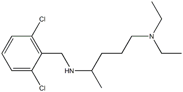 [(2,6-dichlorophenyl)methyl][5-(diethylamino)pentan-2-yl]amine Structure