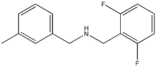 [(2,6-difluorophenyl)methyl][(3-methylphenyl)methyl]amine,,结构式