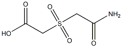 [(2-amino-2-oxoethyl)sulfonyl]acetic acid Structure