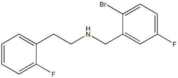 [(2-bromo-5-fluorophenyl)methyl][2-(2-fluorophenyl)ethyl]amine,,结构式