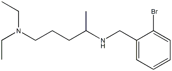 [(2-bromophenyl)methyl][5-(diethylamino)pentan-2-yl]amine Structure