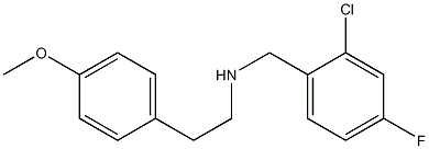 [(2-chloro-4-fluorophenyl)methyl][2-(4-methoxyphenyl)ethyl]amine Struktur