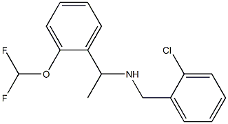 [(2-chlorophenyl)methyl]({1-[2-(difluoromethoxy)phenyl]ethyl})amine Structure