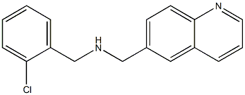 [(2-chlorophenyl)methyl](quinolin-6-ylmethyl)amine Struktur