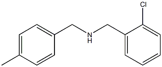 [(2-chlorophenyl)methyl][(4-methylphenyl)methyl]amine Structure