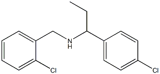 [(2-chlorophenyl)methyl][1-(4-chlorophenyl)propyl]amine Structure