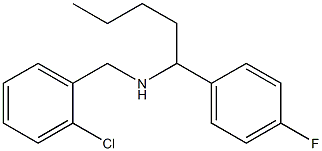 [(2-chlorophenyl)methyl][1-(4-fluorophenyl)pentyl]amine 化学構造式