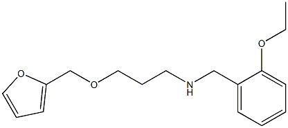 [(2-ethoxyphenyl)methyl][3-(furan-2-ylmethoxy)propyl]amine 化学構造式