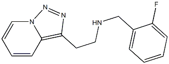 [(2-fluorophenyl)methyl](2-{[1,2,4]triazolo[3,4-a]pyridin-3-yl}ethyl)amine Structure