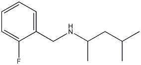 [(2-fluorophenyl)methyl](4-methylpentan-2-yl)amine Struktur