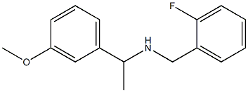 [(2-fluorophenyl)methyl][1-(3-methoxyphenyl)ethyl]amine Structure