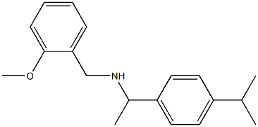 [(2-methoxyphenyl)methyl]({1-[4-(propan-2-yl)phenyl]ethyl})amine 结构式