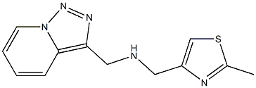 [(2-methyl-1,3-thiazol-4-yl)methyl]({[1,2,4]triazolo[3,4-a]pyridin-3-ylmethyl})amine Struktur