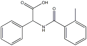 [(2-methylbenzoyl)amino](phenyl)acetic acid 化学構造式