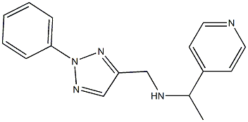 [(2-phenyl-2H-1,2,3-triazol-4-yl)methyl][1-(pyridin-4-yl)ethyl]amine Structure