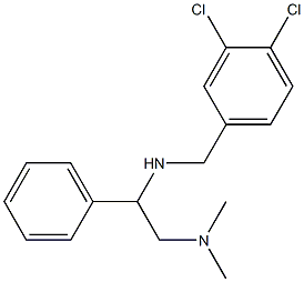 [(3,4-dichlorophenyl)methyl][2-(dimethylamino)-1-phenylethyl]amine Structure