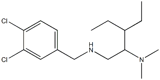 [(3,4-dichlorophenyl)methyl][2-(dimethylamino)-3-ethylpentyl]amine,,结构式