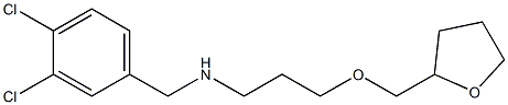 [(3,4-dichlorophenyl)methyl][3-(oxolan-2-ylmethoxy)propyl]amine,,结构式