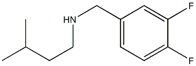 [(3,4-difluorophenyl)methyl](3-methylbutyl)amine,,结构式