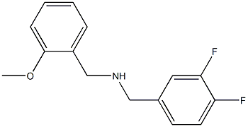 [(3,4-difluorophenyl)methyl][(2-methoxyphenyl)methyl]amine 化学構造式