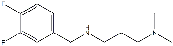 [(3,4-difluorophenyl)methyl][3-(dimethylamino)propyl]amine,,结构式
