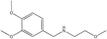 [(3,4-dimethoxyphenyl)methyl](2-methoxyethyl)amine 化学構造式