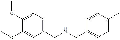 [(3,4-dimethoxyphenyl)methyl][(4-methylphenyl)methyl]amine Structure