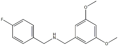 [(3,5-dimethoxyphenyl)methyl][(4-fluorophenyl)methyl]amine 结构式