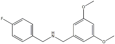 [(3,5-dimethoxyphenyl)methyl][(4-fluorophenyl)methyl]amine Structure