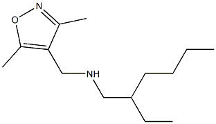 [(3,5-dimethyl-1,2-oxazol-4-yl)methyl](2-ethylhexyl)amine 化学構造式