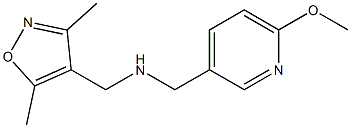 [(3,5-dimethyl-1,2-oxazol-4-yl)methyl][(6-methoxypyridin-3-yl)methyl]amine|