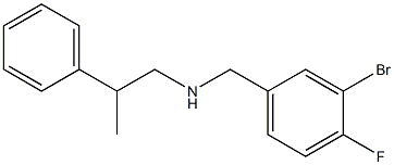 [(3-bromo-4-fluorophenyl)methyl](2-phenylpropyl)amine