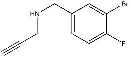 [(3-bromo-4-fluorophenyl)methyl](prop-2-yn-1-yl)amine 结构式