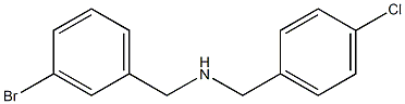 [(3-bromophenyl)methyl][(4-chlorophenyl)methyl]amine Struktur
