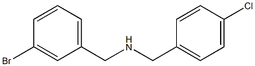 [(3-bromophenyl)methyl][(4-chlorophenyl)methyl]amine Structure