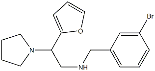 [(3-bromophenyl)methyl][2-(furan-2-yl)-2-(pyrrolidin-1-yl)ethyl]amine Structure