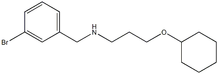 [(3-bromophenyl)methyl][3-(cyclohexyloxy)propyl]amine Structure