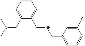 [(3-chlorophenyl)methyl]({2-[(dimethylamino)methyl]phenyl}methyl)amine Structure
