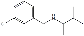 [(3-chlorophenyl)methyl](3-methylbutan-2-yl)amine,,结构式