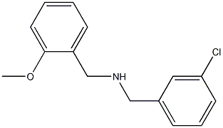 [(3-chlorophenyl)methyl][(2-methoxyphenyl)methyl]amine 结构式