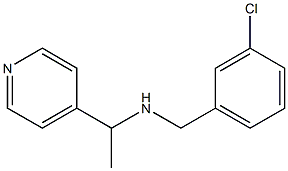 [(3-chlorophenyl)methyl][1-(pyridin-4-yl)ethyl]amine Structure