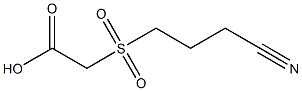 [(3-cyanopropyl)sulfonyl]acetic acid,,结构式